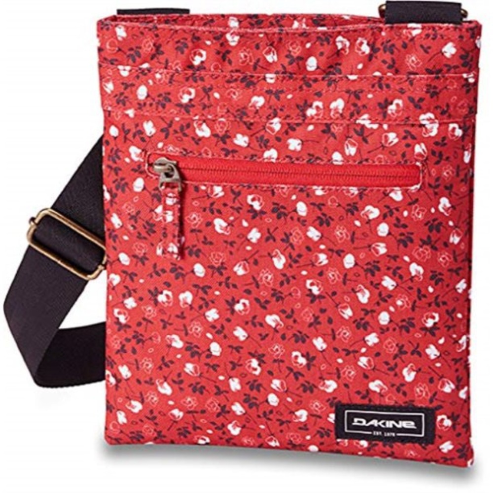 Dakine Jive Red Floral Crossbody Purse Travel Festival Bag NWOT